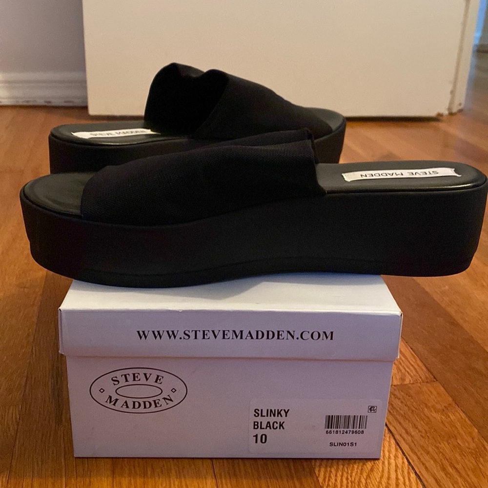 Steve Madden Slinky Black Size 10 brand new